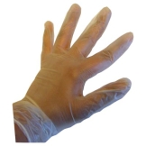 Handschoen wegwerp Vinyl wit, Ongepoederd