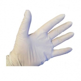 Handschoen wegwerp Latex Wit gepoederd