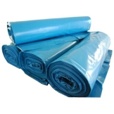 Afvalzak plastic 70x110 cm 50my, blauw, 120 ltr