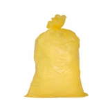 Afvalzak plastic 70x110 cm 50my geel 120 ltr