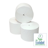 Toiletpapier Coreless (zonder koker) 1-laags