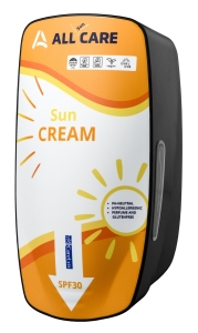 RVS Kunststof Zonnebranddispenser SPF30 Pouch