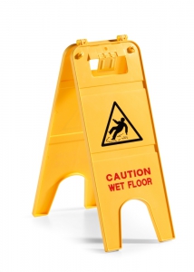 Waarschuwingsbord Pas op natte vloer
