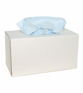 Poetsdoek M-wipe in dispenserdoos, blauw