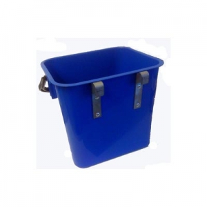 Emmer 12 ltr (blauw) met Fietsbevestiging