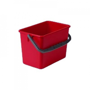 Emmer 6 ltr Rood Werkwagen/Rolemmer