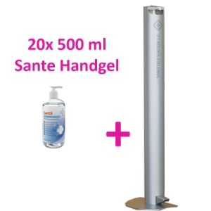 Desinfectiezuil Sanitizer Station met Sante handgel