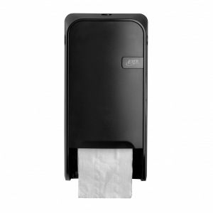 Toiletpapierdispenser voor doprol Quartz Zwart