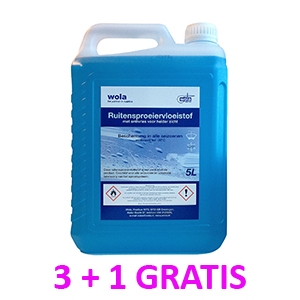 Wola Ruitensproeiervloeistof - Actie 3 + 1 Gratis